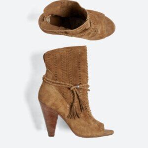 Dolce Vida brown suede booties size 6.5